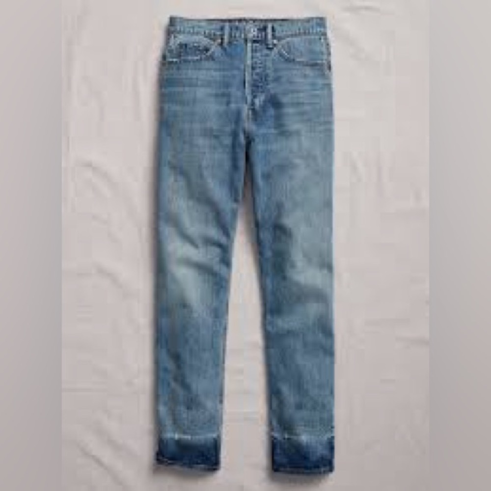 GAP 1969 Sky High Cheeky Straight Jeans Dip Dye Bottom 🌸